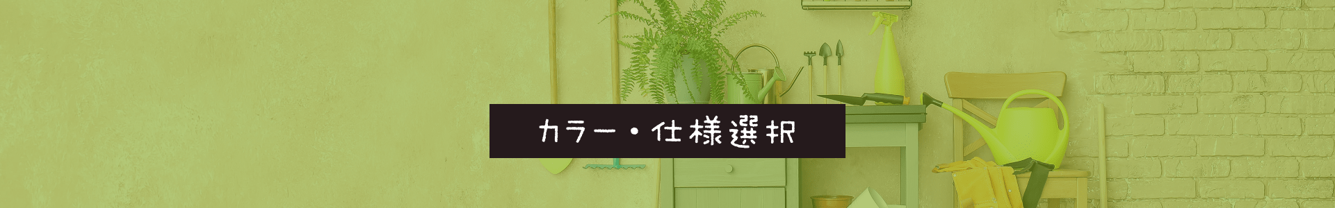 カラー・仕様選択